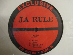 Ja Rule ： Pain 12'' (( 2Pac - Pain 同ネタ! / 2 Pac / 落札5点で送料無料