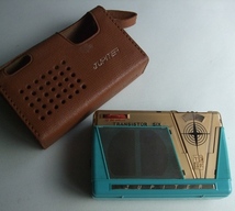 ビンテージ 60s JUPITER TRANSISTOR RADIO トランジスタラジオ 動作良好 MODEL 6T-220 日本製 レトロ　VINTAGE スペースエイジ_画像1