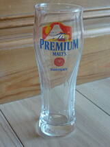 サントリー　プレミアムモルツ　オリジナル冠雪の富士グラス　ビールを注ぐと富士山が現れる！　２個セット　非売品、新品、未使用品_画像1