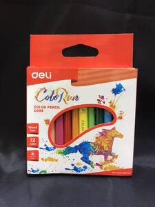 0021-01　DELI COLOR PENCIL CO99　カラー　ペンシル　色鉛筆　12色