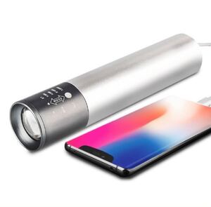 USBケーブル付き☆強力 防水 携帯電話充電 懐中電灯 led USB充電式