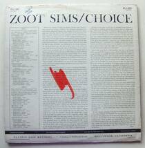 ◆ ZOOT SIMS / Choice ◆ Pacific Jazz PJ-20 (black) ◆_画像2