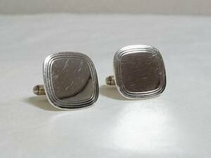  regular superior article rare TIFFANY&CO Vintage square specular cuffs cuff links silver 925 specular × block square antique button! ultra rare 