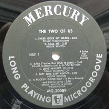 ◆ DINAH WASHINGTON - BROOK BENTON / The Two of Us ◆ Mercury MG-20588 (black) ◆ V_画像3