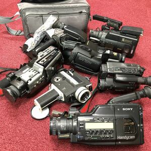 ビデオカメラ 8ミリ 8mm まとめ売り 6点 レトロSONY FUJICA BATTERY movie 大量 まとめ 動作未確認 ジャンクCCD-V700 Z450 他