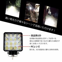 48W→80W出力引上げモデル 送料無料 5WLED打換え済作業灯 12V 24V 48V 60V 70V 80Vまで対応 フォークリフト 船舶 LED ワークライト 汎用_画像2