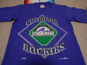 １９９５年製 COLORADO ROCKIES NUTMEG BASEBALL コロラド ロッキーズ ベースボール 野球 ビンテージ Tシャツ MADE IN USA VINTAGE MLB