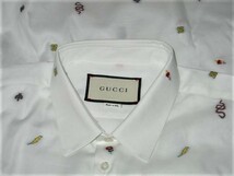 新品未使用タグ 国内正規 グッチ GUCCI シンボルズ オックスフォード コットン シャツ Bee スネーク タイガー バッグ ジャージ 財布 adidas_画像2