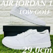 即決 ナイキ エアジョーダン 1 ロー NIKE AIR JORDAN 1 LOW GOLF AJ1 ゴルフシューズ 白 ホワイト 29.0cm 送料込み DD9315-101_画像1