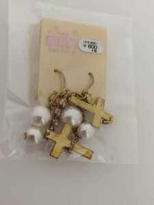  pearl Cross Fischer earrings 10 character . Mill key duck tail accessory pearl 