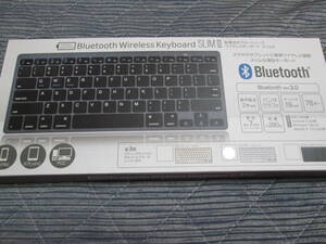 新品未開封品　乾電池式Bluetooth ワイヤレスキーボード スリムⅢ　シルバー　薄型キーボード　送料無料