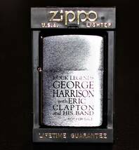 ☆超希少【ZIPPO ジッポ ライター ジョージハリスン エリッククラプトン 1991年 日本公演時の限定非売品】未使用品_画像1