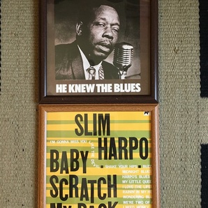 Blues ブルース　LP ジャケット　ポスター　2枚　額縁付き Slim Harpo