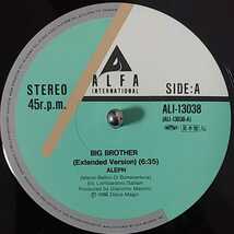 12inch 国内見本盤/ALEPH BIG BROTHER_画像3