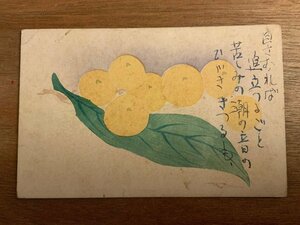 ■送料無料■ 果実 絵 絵画 美術 切手 ゆず 絵葉書 写真 古写真 印刷物/くNAら/PP-268