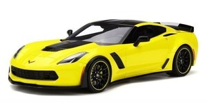 ★1/18 シボレー コルベット Z06-C7.R エディション 2016 イエロー GTS171 GTスピリット