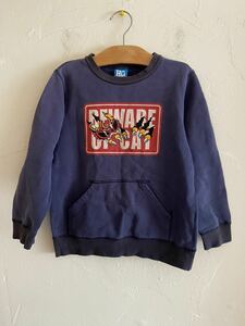 【送料無料】中古 HYSTERIC GLAMOUR ヒステリックグラマー ヒスミニ トレーナー ポケット付 サイズ130