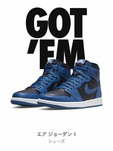 新品AIR JORDAN 1 Dark Marina Blue ダークマリーナブルー29cm