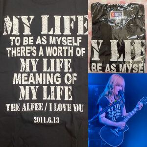 値下げ THE ALFEE 2011年　I LOVE YOUツアー　Tシャツ 仙台公演限定　アルフィー高見沢俊彦　坂崎幸之助　桜井賢