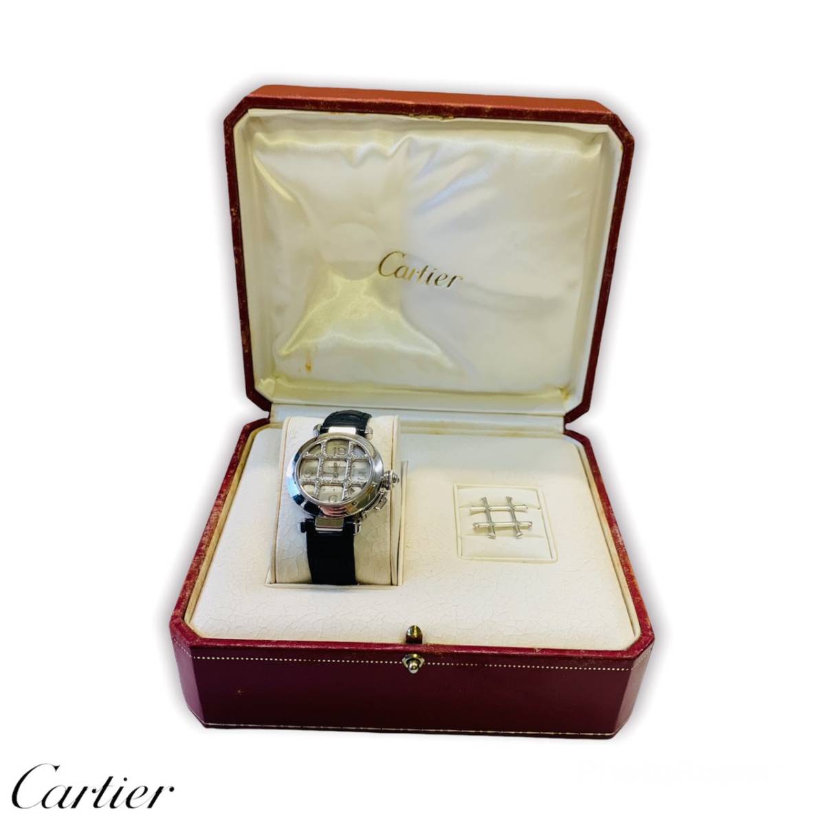 893010円 年中無休 カルティエ Cartier パシャ 2タイムゾーン ナイトデイ W3109151 自動巻き メンズ 腕時計 中古