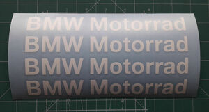 海外　限定品　送料込み BMW Motorrad window side body decal sticker ステッカー シール デカール 4枚セット 20cm ホワイト　ステッカー