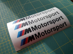 海外　限定品　送料込み BMW M Motorsport body Sticker ステッカー シール デカール セット ブラック 150mm x 17mm　ステッカー