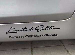 海外 限定品 送料込みLimitededitionVWVolkswagenRacingStickerワーゲンステッカー デカールブラック25cm × 5.5cm2枚セットステッカー