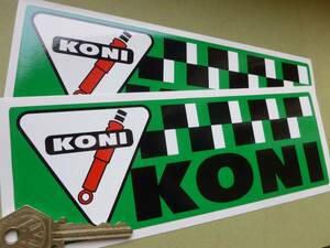 海外　限定品　送料込み Koni Decal Sticker コニ ステッカー シール デカール 2枚セット 200mm x 68mm　　　　ステッカー