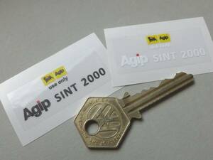 海外　限定品　送料込み Agip Sint 2000 Motorcycle Tank Sticker アジップ タンク ステッカー シール デカール 2枚セット　ステッカー