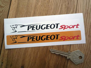 海外　限定品　送料込み PEUGEOT SPORT Number Plate Sticker Decal プジョー ステッカー デカール 2枚セット 140mm x 18mm　ステッカー