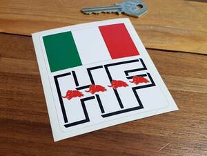 海外　限定品　送料込み Lancia Delta Integrale HF Sticker ランチア デルタ ステッカー シール デカール 80mm × 88mm 　ステッカー