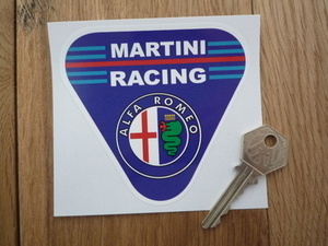 海外　限定品　送料込み Alfa Romeo Martini Racing Sticker Decal アルファロメオ マルティーニ ステッカー 100mm x 95mm　ステッカー