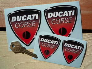海外　限定品　送料込み 　Ducati Corse ドゥカティ ステッカー55mm セット　　　ステッカー