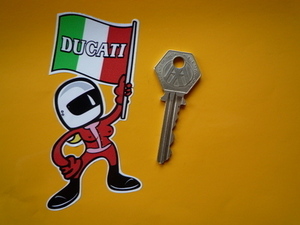 海外　限定品　送料込み 　Ducati Flag ドゥカティ ステッカー 55mm　　　ステッカー