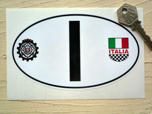 海外　限定品　送料込み I for ITALY ID Sticker Decal イタリア 国旗 ステッカー シール デカール 155mm × 90mm　ステッカー