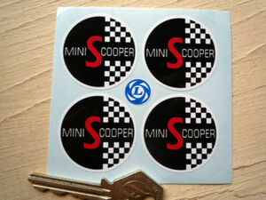 海外 限定品 送料込み MINI COOPER S Wheel Centre Sticker Decalミニクーパー ステッカー ホイル ホイール バイク 4枚セット　ステッカー