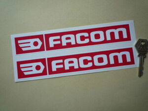 海外　限定品　送料込み FACOM Decal Sticker ファコム ステッカー シール デカール 200mm × 30mm 2枚セット　ステッカー