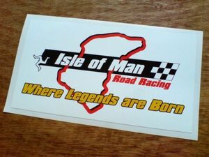 海外　限定品　送料込み 　マン島TTレース ISLE OF MAN 125mm　ステッカー