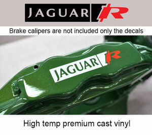 海外　限定品　送料込み Jaguar R Brake Caliper Decal Stickers ジャガーディスクブレーキステッカー デカール 6枚セット 100mmステッカー