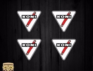 海外　限定品　送料込み コニ KONI ショックアブソーバー ダンパー サスペンション 85mm 4枚セット　　ステッカー