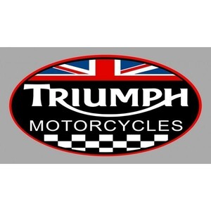 海外　限定品　送料込み 　トライアンフ モーターサイクル TRIUMPH Motorcycles UK 75mm　ステッカー