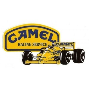 海外　限定品　送料込み 　キャメル レーシング CAMEL F1 100mm　ステッカー