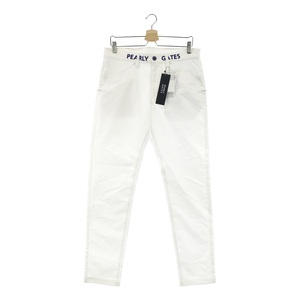 PEARLY GATES パーリーゲイツ 2021年モデル パンツ 刺繍 ホワイト系 5 [240001600921] ゴルフウェア メンズ