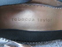 ★rebecca taylor　　パンプス　　シルバー　黒　　　２２.0cm　　　新品_画像8