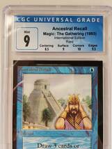 ●MTG● IE Ancestral Recall(英語 CGC 9)_画像2