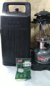 Coleman 94 powerhouse unleaded 295 コールマンランタン 旧ロゴケース 赤ロゴホヤ ジャンク