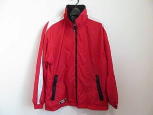 (47486)DESCENTE　デサント　ウィンドブレーカー　ジップ　ジャケット　M　レッド　USED