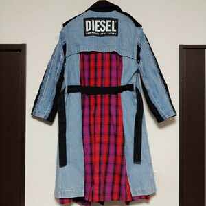 DIESEL ディーゼル デザイナーズコート デニム ロングジャケット