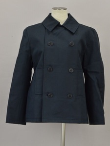  A.P.C. A.P.C. пальто Италия ткань XS размер темно-синий женский e_u F-L7113
