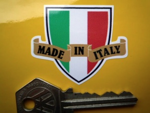 送料無料 Made in ITALY イタリア　50/40mm 車 バイク ステッカー デカール